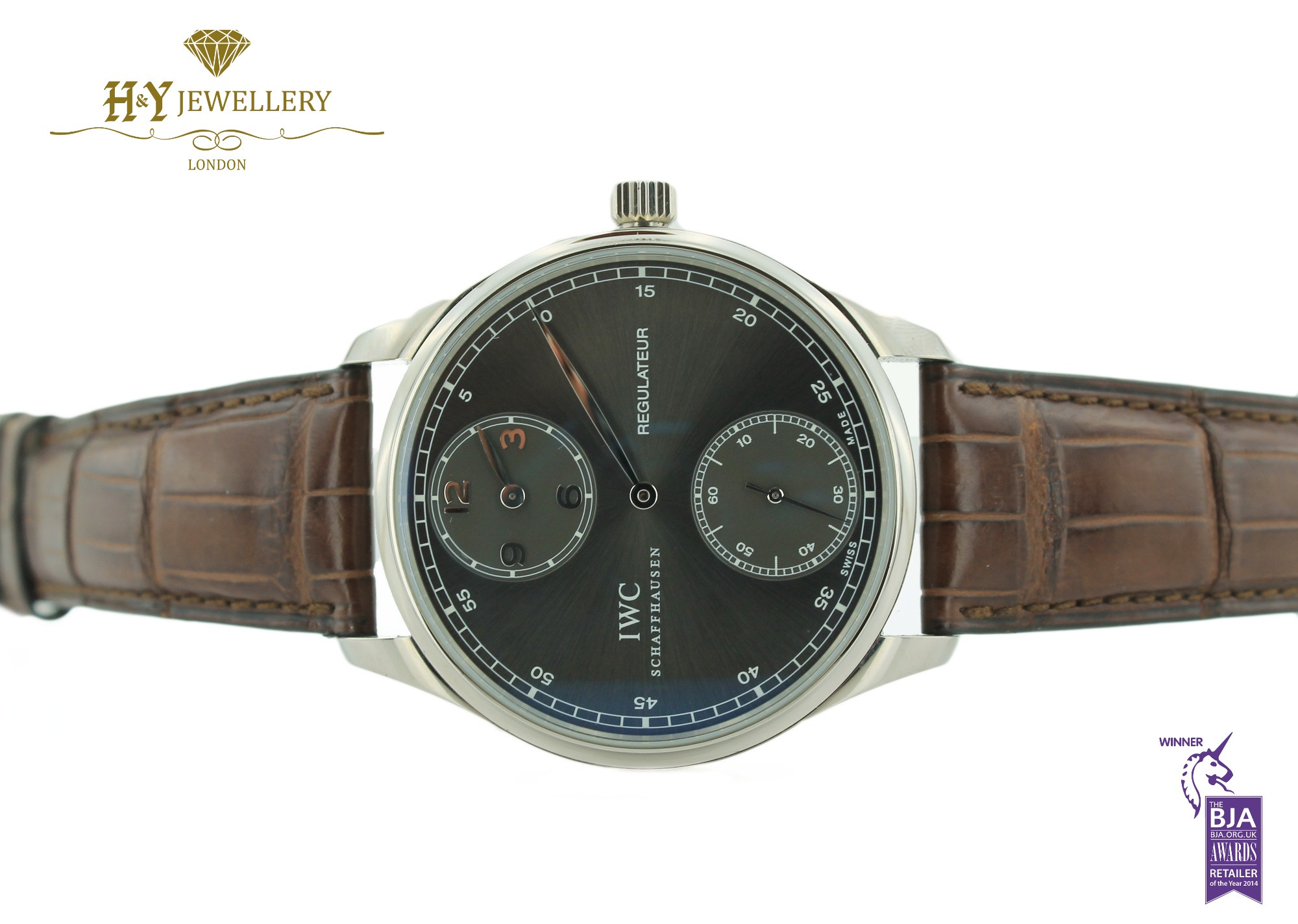 IWC Portuguese Regulator White Gold ref IW544404