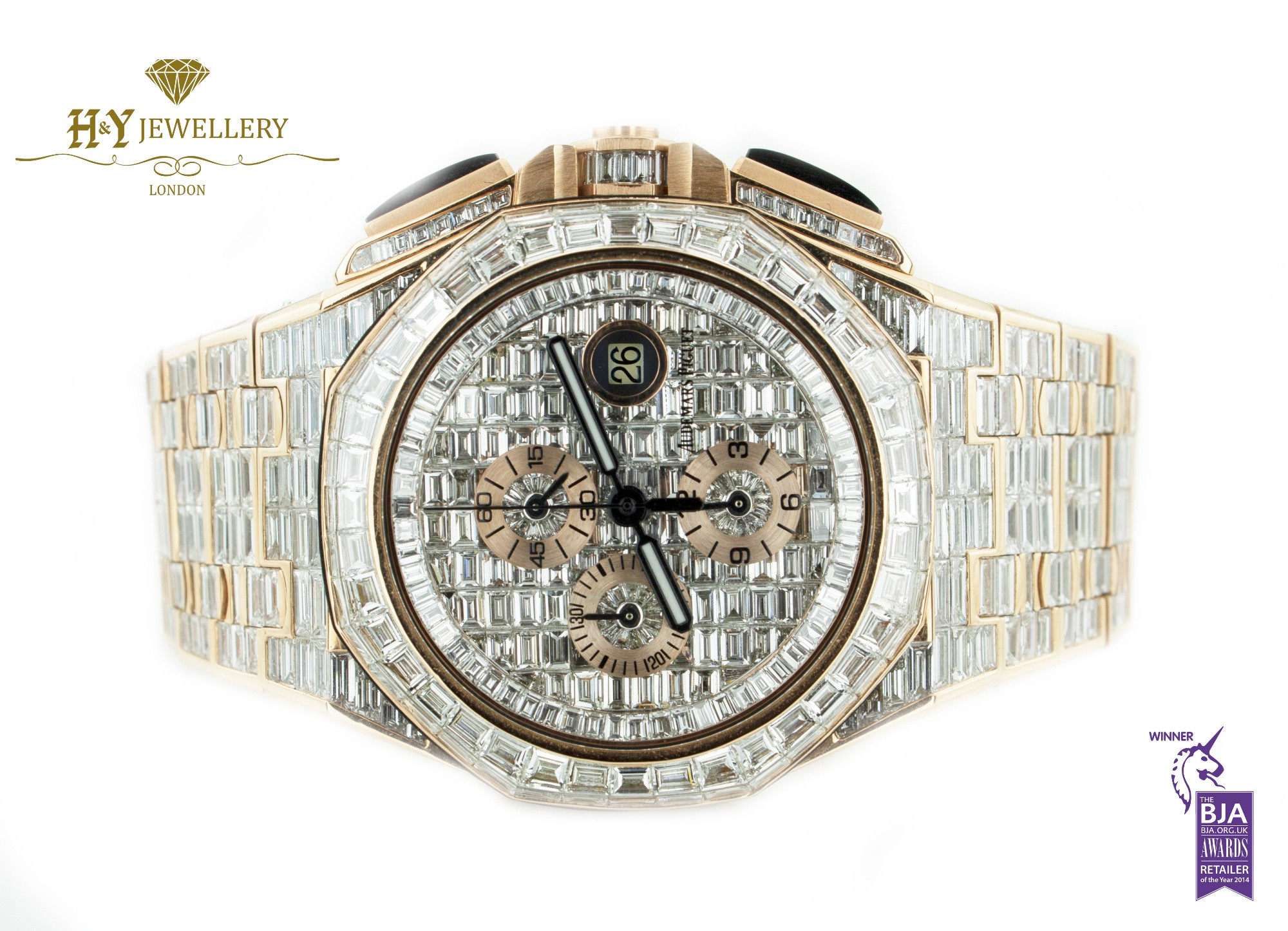 Baguette diamond audemars piguet top