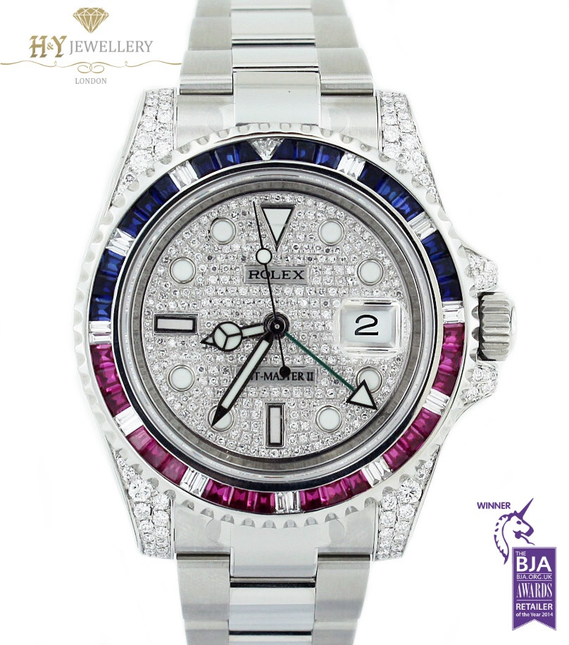 Aftermarket best sale diamond rolex