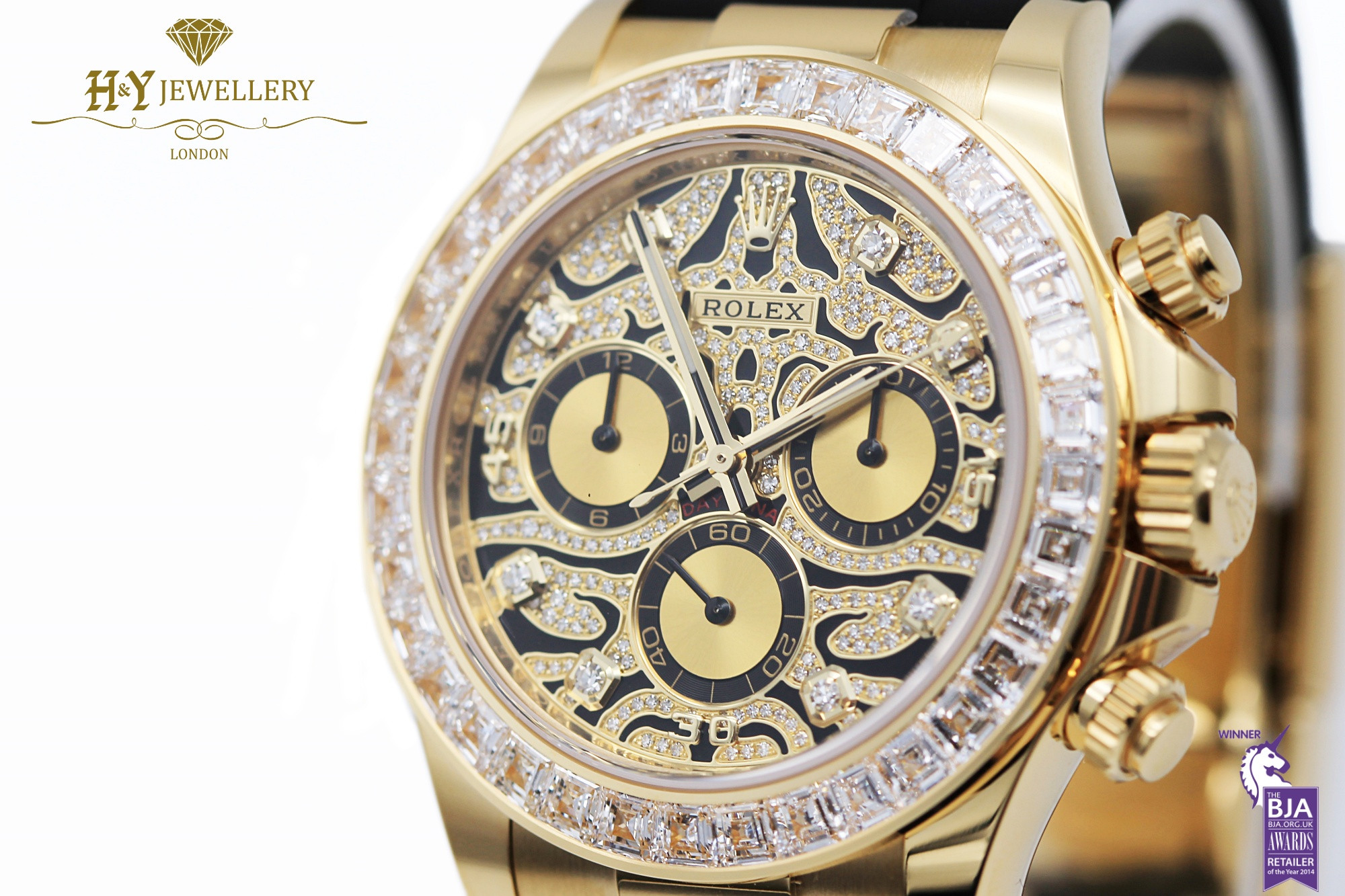 Rolex Daytona '' Eye of the Tiger '' Yellow gold Factory ...