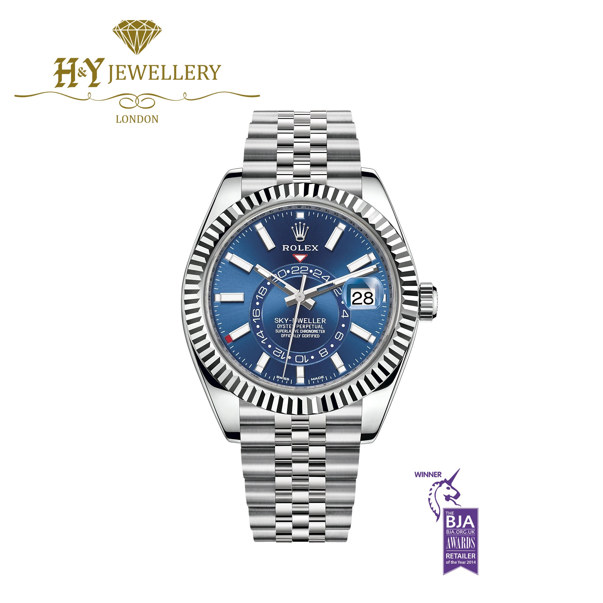 Rolex Sky Dweller Oystersteel and White Gold ref 326934