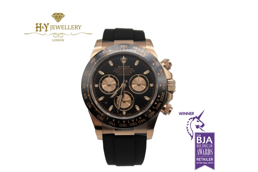 Daytona rubber strap rose gold 2025