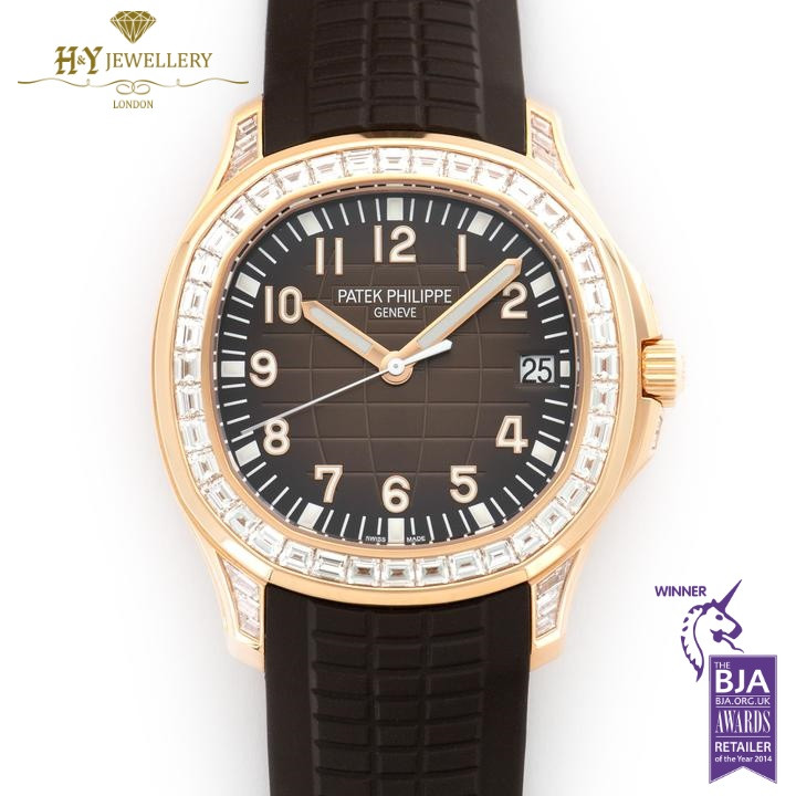 Patek Philippe Aquanaut Rose Gold with Factory Diamonds ref