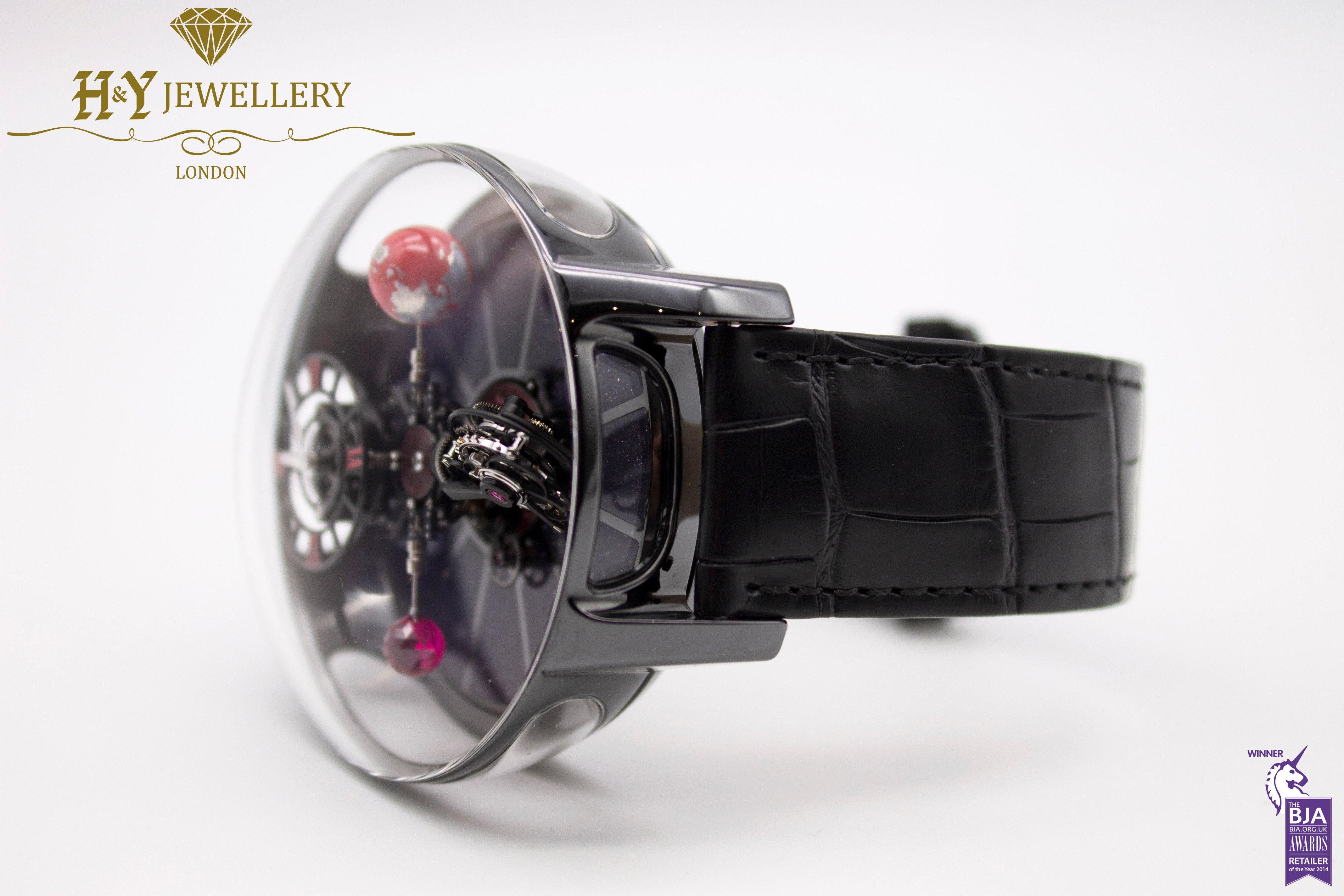Jacob Co Astronomia Tourbillon Black Ceramic Black Red