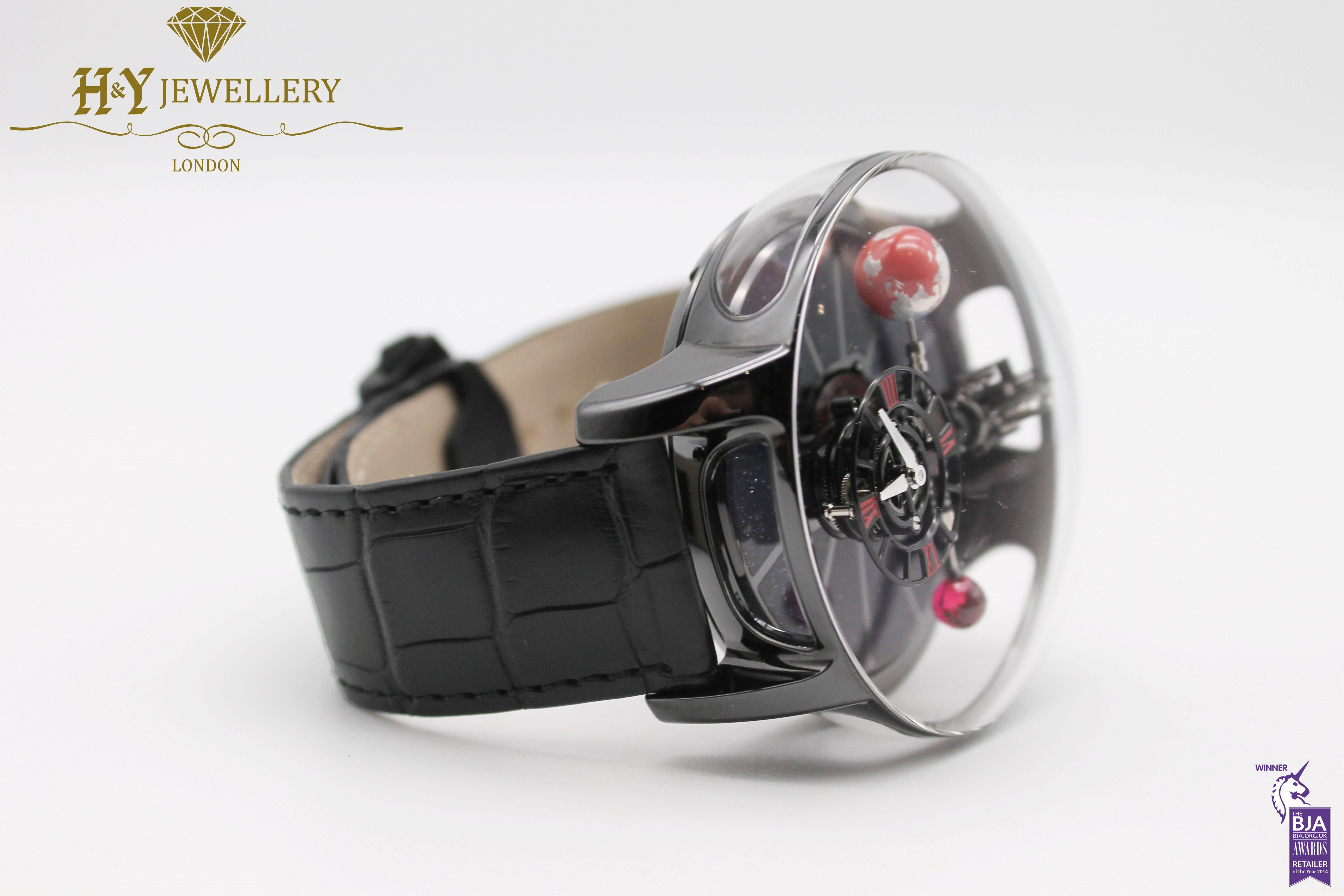 Jacob Co Astronomia Tourbillon Black Ceramic Black Red