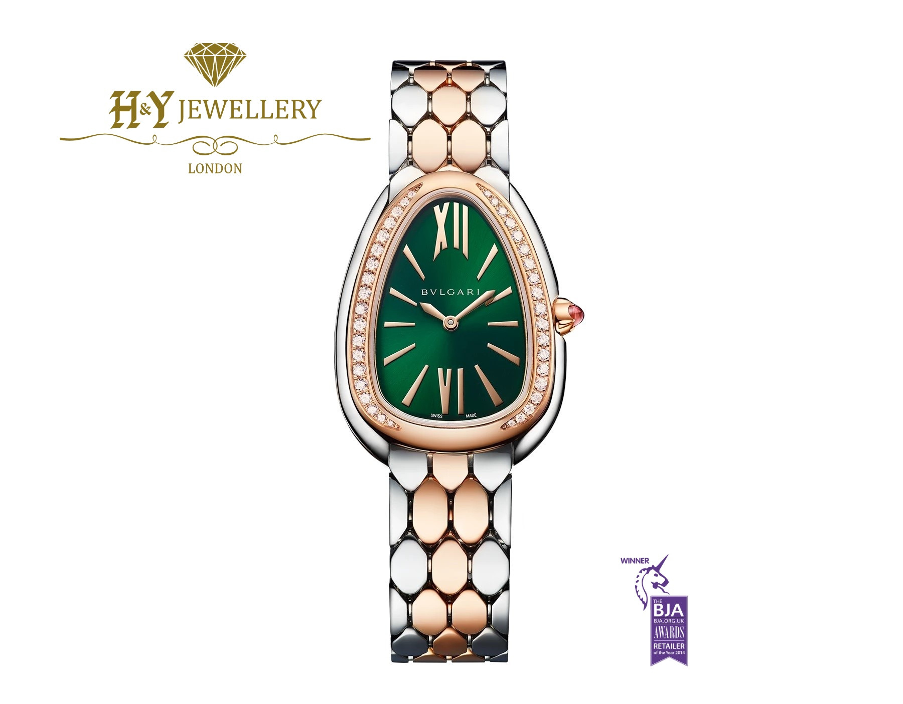Bvlgari Serpenti Seduttori Harrods Edition Two Tone with Diamonds