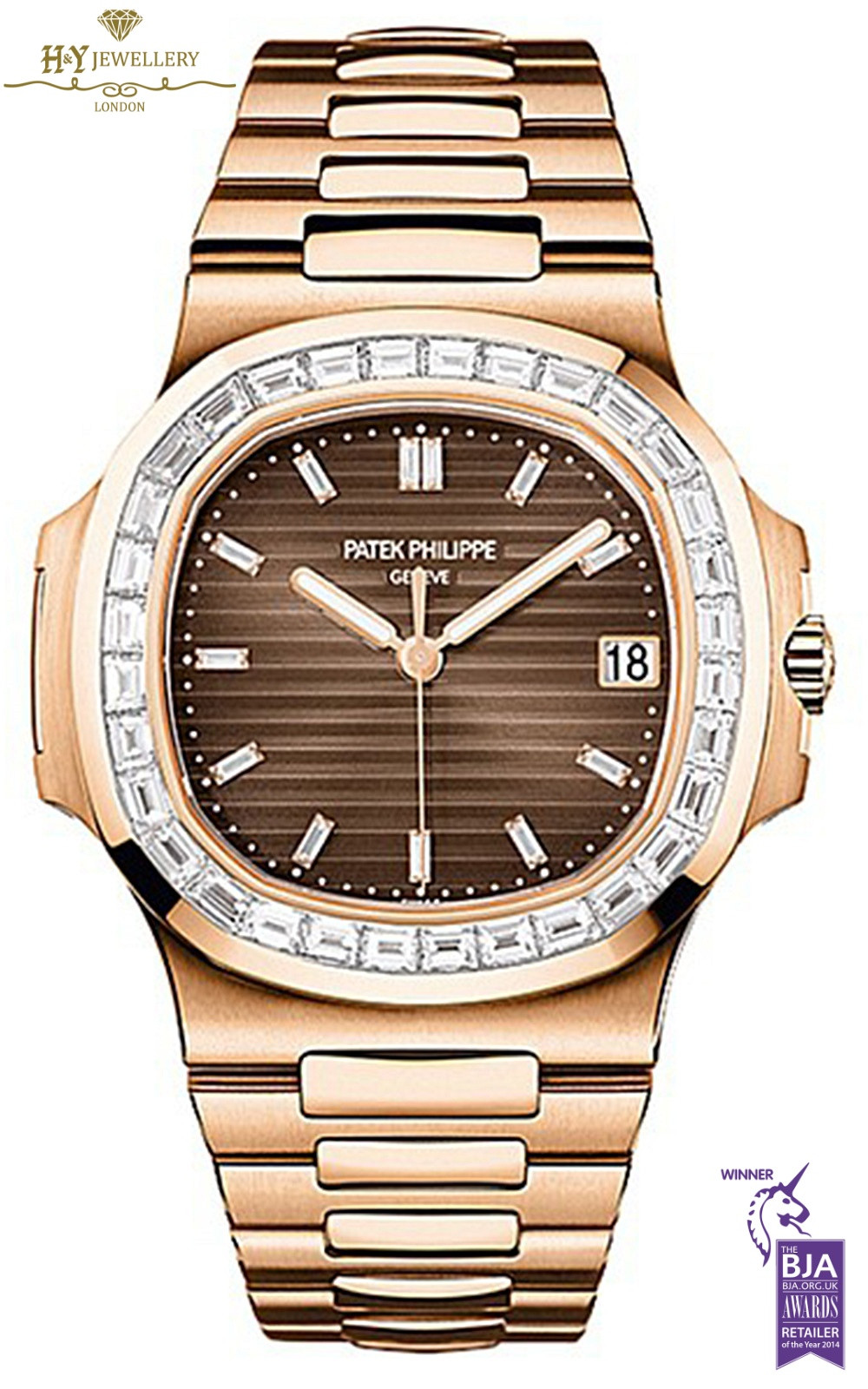 Patek Philippe Nautilus Rose Gold with Diamonds ref 5723/1R010