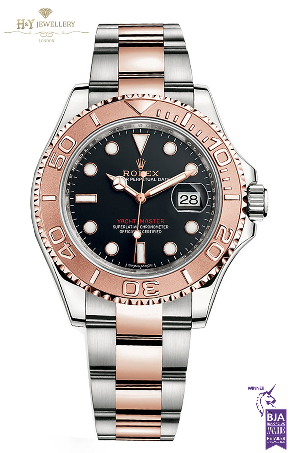 rolex ym rose gold