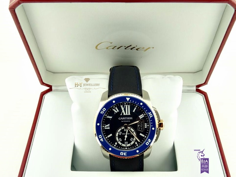 Calibre De Cartier Diver Steel and Rose gold - ref W2CA0008