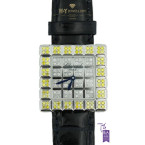 Chopard Montre Ice Cube White Gold with Diamonds and Fancy Yellow Sapphires - ref 136815-1010