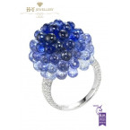 Chopard White Gold Briolette Sapphire Ring