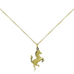 Yellow Gold Ferrari Horse Pendant
