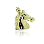 Yellow Gold Horse Pendant