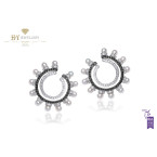 Ananya Balance C-Clip Earrings set with Pearls and Diamonds