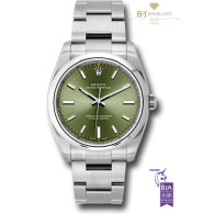 Rolex Oyster Perpetual Steel Olive Dial - ref 114200