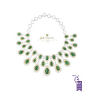 White Gold Zambian Emerald Set 