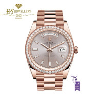 Rolex Day-Date Rose Gold with Factory Diamonds- ref 228345RBR