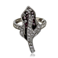 White Gold Ring With Brilliant Cut Zircon