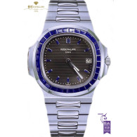 Patek Philippe Platinum Nautilus Design set with Sapphires  - ref 5711/111P-001