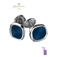 Golden Ellipse White Gold Cufflinks - ref 2059102G