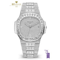 Patek Philippe Nautilus White Gold DESIGN Set with Diamonds - ref 5719/10G-001