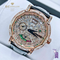 Graff Grand Date Rose Gold with After market diamonds