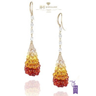 Chopard Briolette Fancy Sapphire Earrings with Diamonds