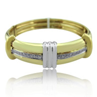 Gold Bangle And Diamonds