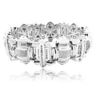 Large Unisex Diamond Bracelet 