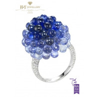 Chopard White Gold Briolette Sapphire Ring