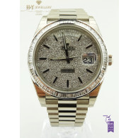 Rolex Day-Date White gold with After market Diamonds - ref 228239