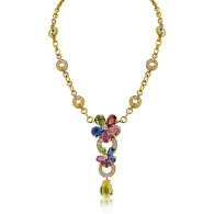 Bvlgari Necklace From 'Sapphire Flower' Collection 