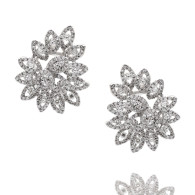 Diamond Leaf Earrings