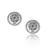 White Gold Diamond Stud Earrings