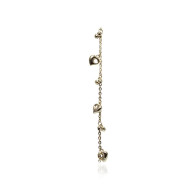 Yellow Gold Heart Charm Bracelet