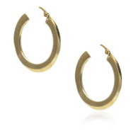 Yellow Gold Modest HoopEarrings