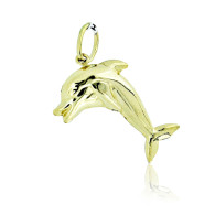 Yellow Gold Dolphin Pendant