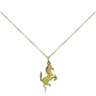 Yellow Gold Ferrari Horse Pendant