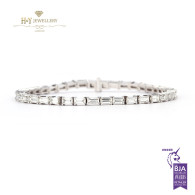 Emerald Cut Diamond Bracelet - 5.98 - G-H - VS1
