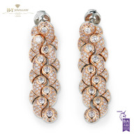 Rose Gold Pink Diamond Earrings - 2.36 ct