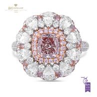 White Gold Fancy Pink Ring - 4.22 ct