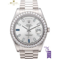 Rolex Day Date II 41 White Gold with Factory Diamonds - Ref 218349