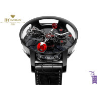 Jacob & Co Astronomia Tourbillon Black Ceramic Black & Red Movement - ref AT100.95.KR.SR.B