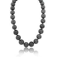 Tahitian South Sea Pearl Necklace With Diamonds