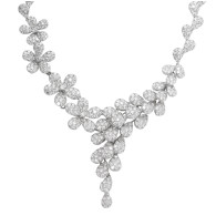Lily of the Valley Statement Diamond Necklace 