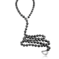 Tahitian South Sea Pearl Necklace With Diamonds