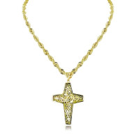 Yellow Gold Chain With Engraved Pattern