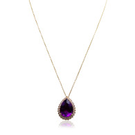 Amethyst and Diamond pendant 