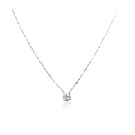White Gold Petit Pendant With Brilliant Cut Diamonds