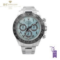 Rolex Daytona Platinum Hindu-Arabic Ice Blue Dial - ref 116506
